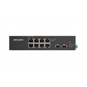 Switch Hikvision DS-3T0510HP-E/HS, 8-Port, PoE
