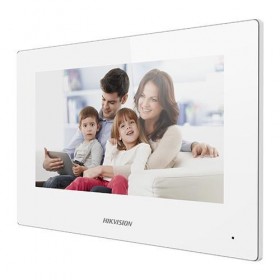 Monitor videointerfon WIFI modular 7 color Hikvision DS-KH6320-WTE1-W culoare alba, ecran LCD 7 color cu touch screeen, rezoluti