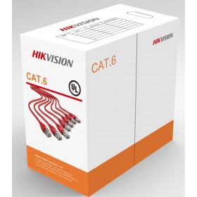 Cablu U/UTP cat.6 Hikvision, DS-1LN6-UU, 23AWG, material cupru integral, ANSI/TIA-568-C.2 PVC, cutie 305 metri.