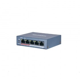 Switch Hikvision DS-3E0105P-E/M(B), 4-port, PoE