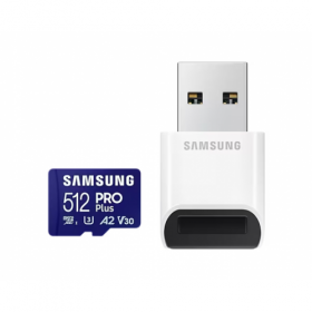 Card de Memorie MicroSDXC Samsung PRO Plus MB-MD512SB/WW 512GB, Class 10 + adaptor