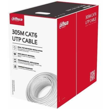 Cablu UTP CAT6,Conductor de cupru de înaltă puritate, fără oxigen, alimentare prin Ethernet,Manta exterioara PVC personalizata C