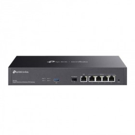 "Omada Gigabit Rackmount/Desktop VPN Router PORT: 1× Gigabit SFP WAN/LAN Port, 1× Gigabit RJ45 WAN Port, 4× Gigabit WAN/LAN RJ45