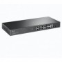 "18-Port Gigabit Rackmount  Switch with 16-Port PoE+ PORT: 16× Gigabit PoE+ Ports, 2× Gigabit Non-PoE Ports, 2× Combo Gigabit SF