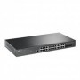 "JetStream™ 24-Port Gigabit L2+ Managed Switch with 4 10GE SFP+ Slots and UPS Power Supply PORT: 24× Gigabit RJ45 Ports, 4× 10G 