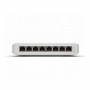 Ubiquiti UniFi 8 port switch, USW-LITE-8-POE, 8 x 10/100/1000 Mbe RJ 45 ports, 4 x POE, 8 Gbps, buget POE: 52W, SMB layer 2 PoE 