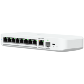 Ubiquiti switch USW-FLEX-2.5G-8-POE 8-port 2.5 GbE PoE++, 10 GbE PoE+++ input port for power / SFP+ port combo