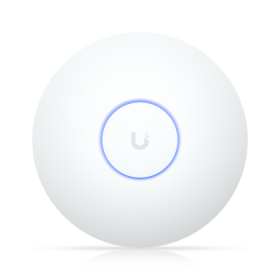 Acces point Ubiquiti U7-LR Wifi 7, 1 x RJ-45 port, 7300 Mbit/s, tensiune DC 42.5 - 57 V, alb