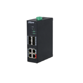 8-Port Hardened Managed Switch with 4-Port PoE   Comes with 4 × 10/100 Mbps PoE ports and 4 × SFP 1000 Mbps uplink ports  Meets 