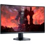 Monitor LED Dell Gaming S3222DGM, 31.5" QHD 2560x1440 165Hz VA Panel 16:9 Curved 99% sRGB, 350 cd/m2, 3000:1, 178/178, 1ms (MPRT