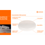 Plafoniera LED pentru exterior Ledvance SURFACE SLIM ROUND 260, 26W, 2730 lm, lumina neutra (4000K), IP65/IK10, Ø260x55mm, Alb