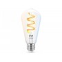 Bec LED RGB inteligent WiZ Connected Filament Clear ST64, Wi-Fi, E27, 6.3W (40W), 470 lm, lumina alba si color (2200-6500K), com