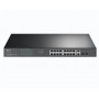 "18-Port Gigabit Rackmount  Switch with 16-Port PoE+ PORT: 16× Gigabit PoE+ Ports, 2× Gigabit Non-PoE Ports, 2× Combo Gigabit SF