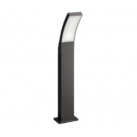 Stalp LED pentru iluminat exterior Philips Splay, 12W, 1100 lm, lumina calda (2700K), IP44, 600x120x160mm, Antracit