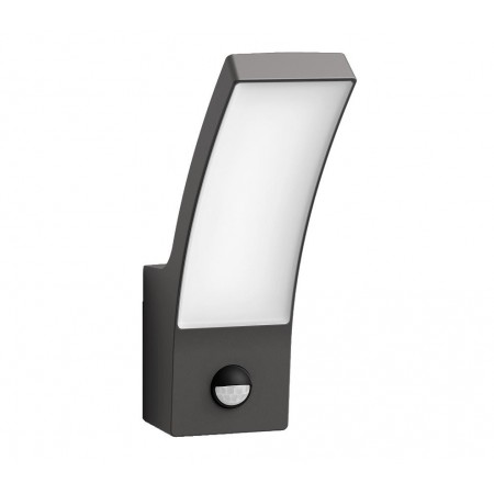 Aplica LED pentru exterior cu senzor de miscare Philips Splay, 12W, 1100 lm, lumina calda (2700K), IP44, 240x80x160mm, Antracit