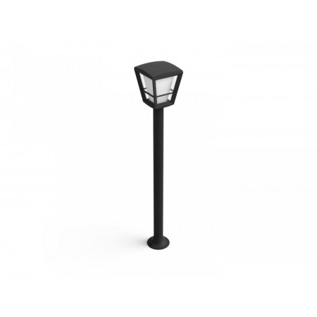 Stalp tip felinar LED RGB pentru exterior Philips Hue Econic, 15W (79W), 1150 lm, lumina alba si color (2000-6500K), IP44, 1000x