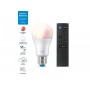 Pachet 1 Bec LED RGB inteligent WiZ Connected Colors A60, Wi-Fi, E27, 8W (60W), 806 lm, lumina alba si color (2200-6500K) + Tele