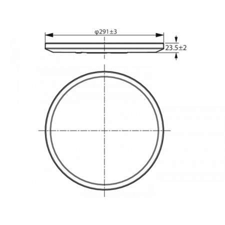 Plafoniera LED WiZ SuperSlim, Wi-Fi, Bluetooth, 16W, 1500 lm, lumina alba (2700-6500K), IP20, 29.2cm, Metal/Plastic, Negru