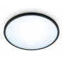 Plafoniera LED WiZ SuperSlim, Wi-Fi, Bluetooth, 16W, 1500 lm, lumina alba (2700-6500K), IP20, 29.2cm, Metal/Plastic, Negru